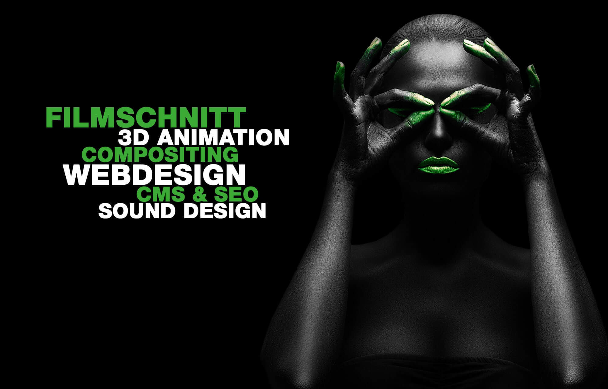 Filmschnitt, 3D Animation, Compositing, Webdesign, CMS